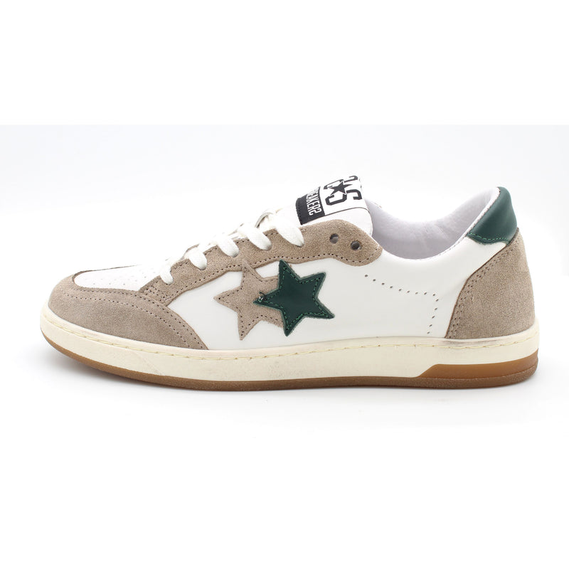 WHITE/GREEN/BEIGE
