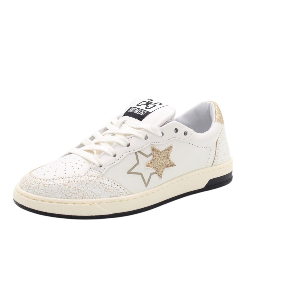 SNEAKERS White/gold 2*star
