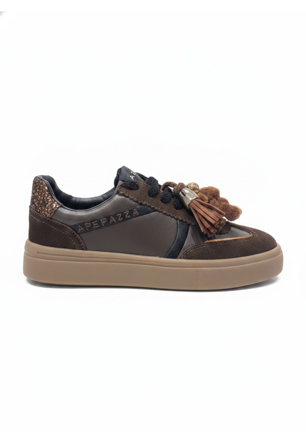 SNEAKERS Dark Brown Apepazza