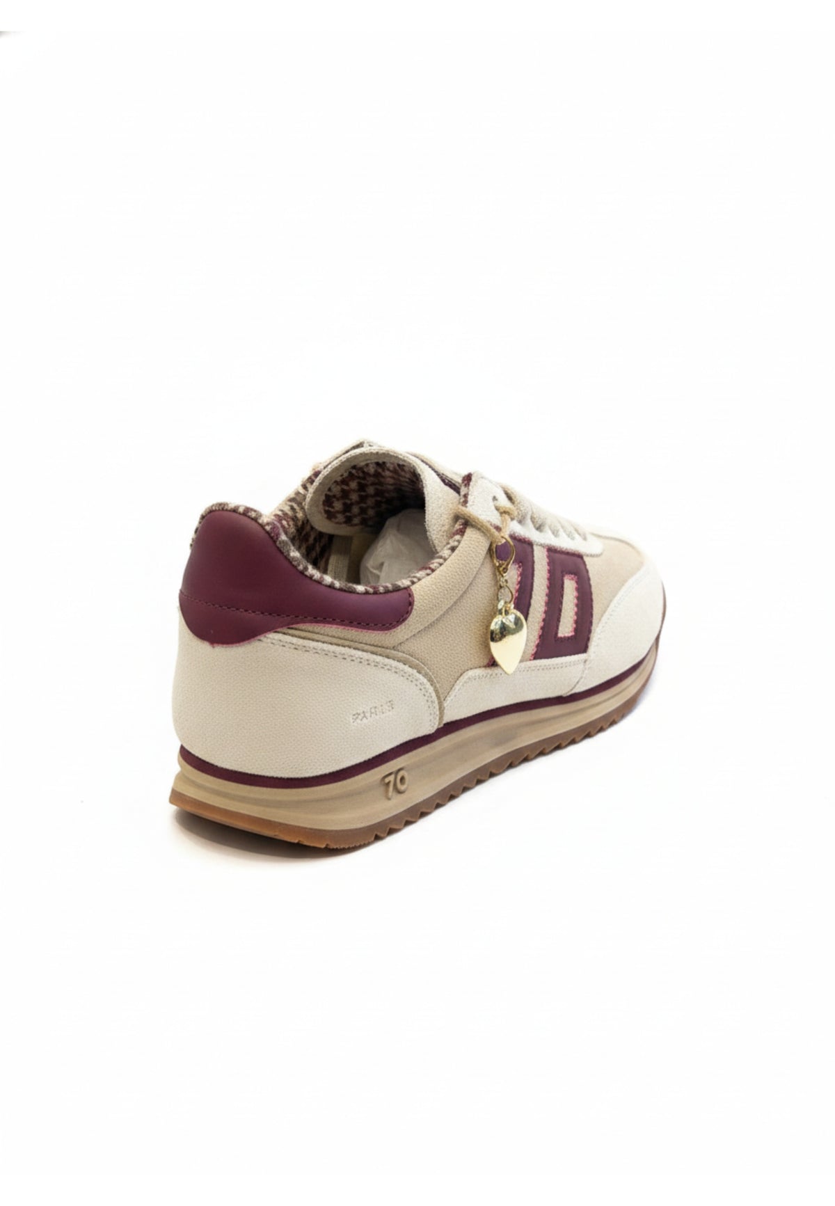 SNEAKERS Beige/wine Back 70