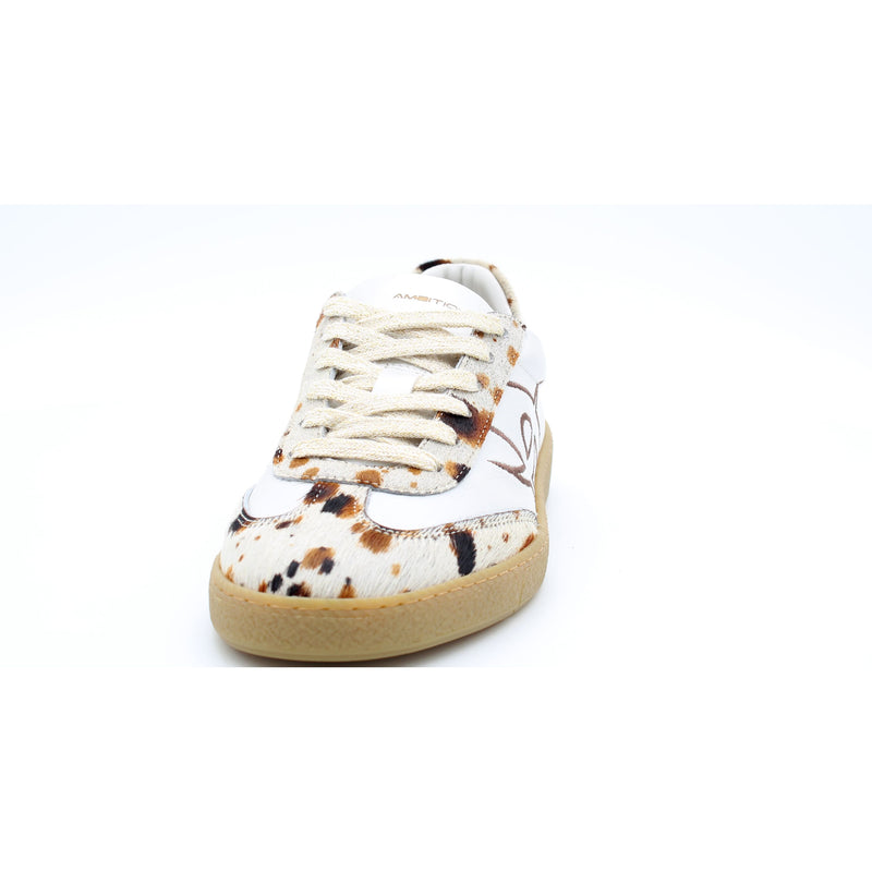 WHITE/COW PRINT