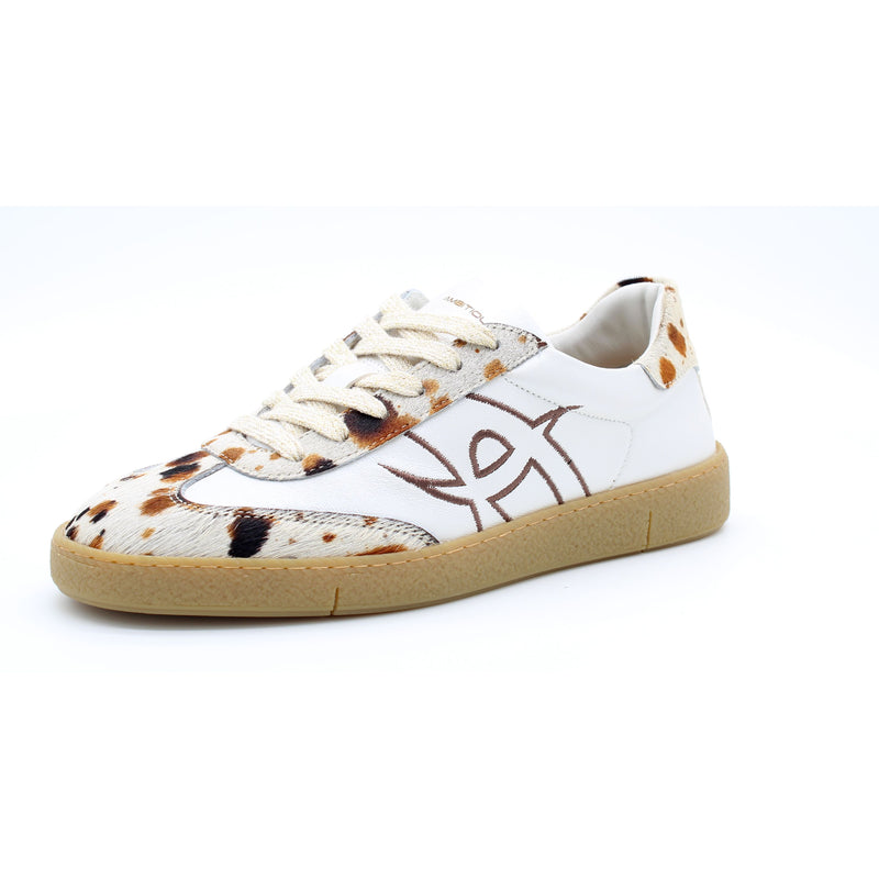 WHITE/COW PRINT